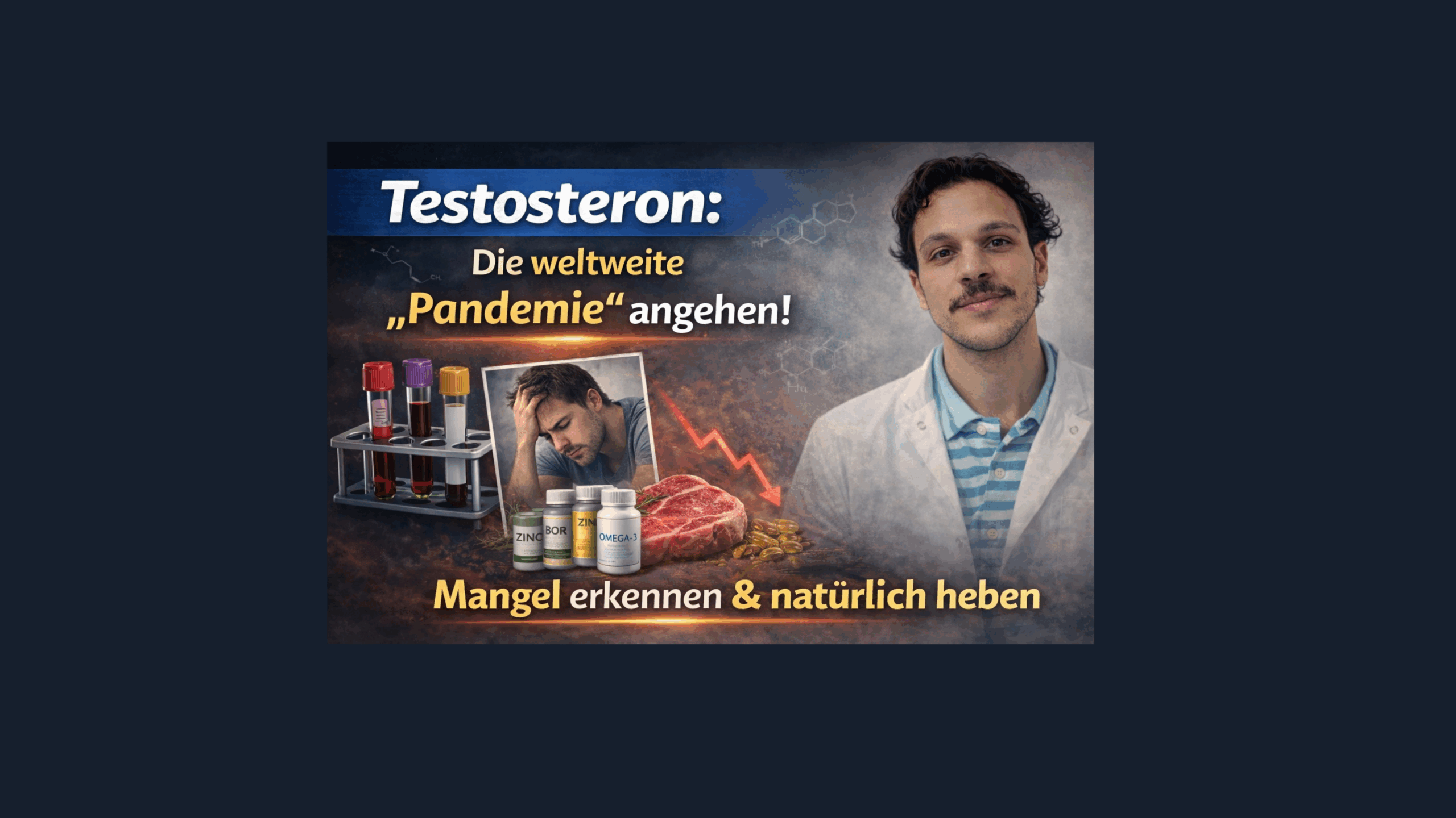 Testosteronmangel-Pandemie? Ursachen, moderne Medizin & ganzheitliche Wege